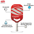 Vợt Pickleball Selkirk Amped Pro Air Invikta Red, Sức Mạnh, Kiểm Soát & Xoáy Vượt Trội