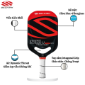 Vợt Pickleball Selkirk Power Air Invikta 13mm Red, Vợt Pickleball Chuyên Nghiệp, Tốc Độ Vượt Trội, Tấn Công Áp Đảo