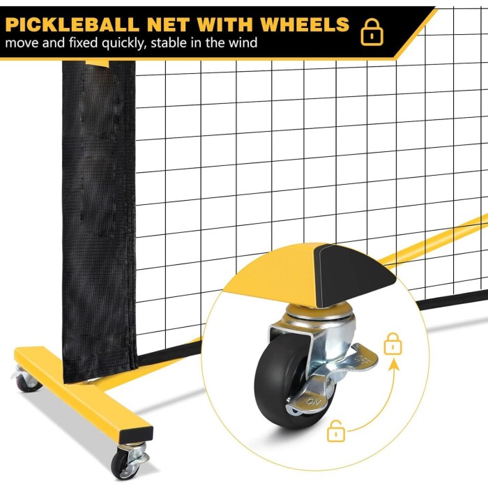 Trụ Lưới Di Động Pickleball, Lắp Đặt Nhanh Chóng, Bền Bỉ, Tiện Lợi Mọi Không Gian