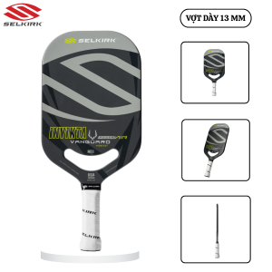 Vợt Pickleball Selkirk Power Air Invikta 13mm Shadow Gray, Sức Mạnh & Xoáy Bùng Nổ