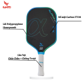 Vợt Pickleball Kamito Alpha 16mm Sky Green, Carbon T700 Cao Cấp, Cân Bằng Sức Mạnh, Kiểm Soát Tối Ưu