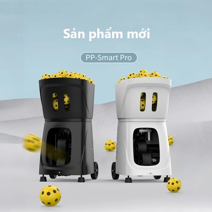 Máy Tập Pickleball KAW PP-Smart Pro, Lập Trình Thông Minh, Đa Chế Độ, Điều Khiển App, Huấn Luyện Chuyên Sâu