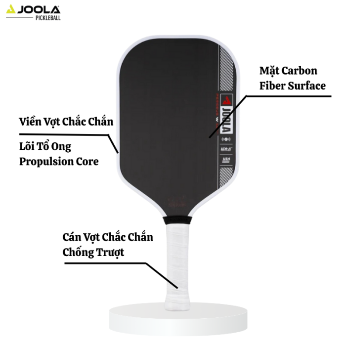 Vợt Pickleball JOOLA Perseus Pro IV 14mm, Công Nghệ Cao, Tối Ưu Lực Đánh, Chơi Tấn Công Áp Đảo